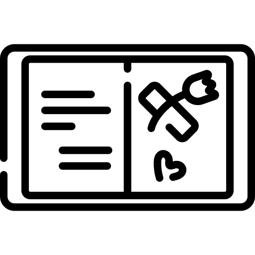 Diary education memo planner icon