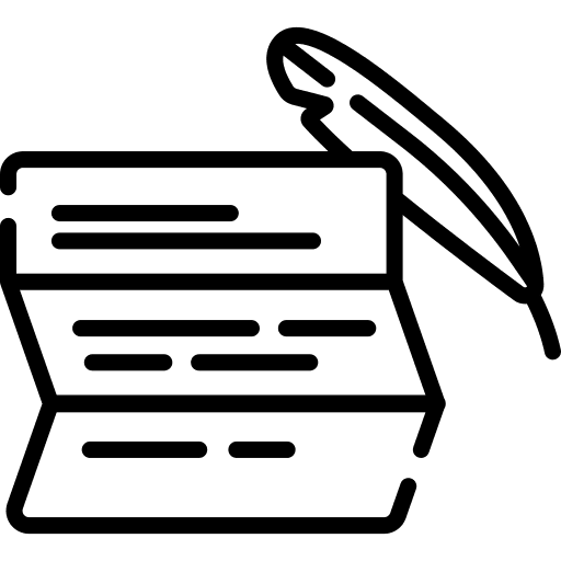 Letter letter education note icon