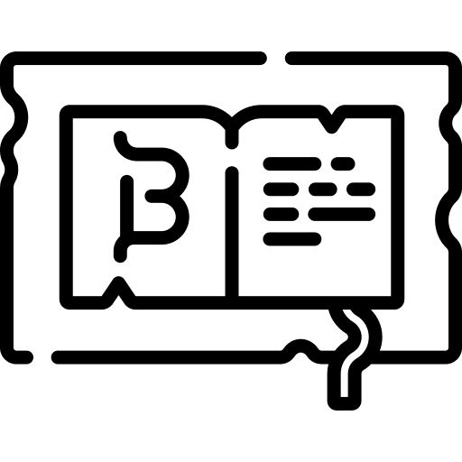 Manuscript old scroll paper scroll icon