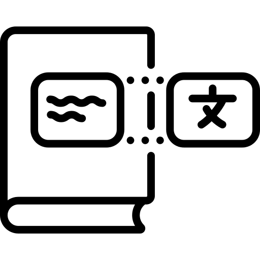 Translation book languages translation icon