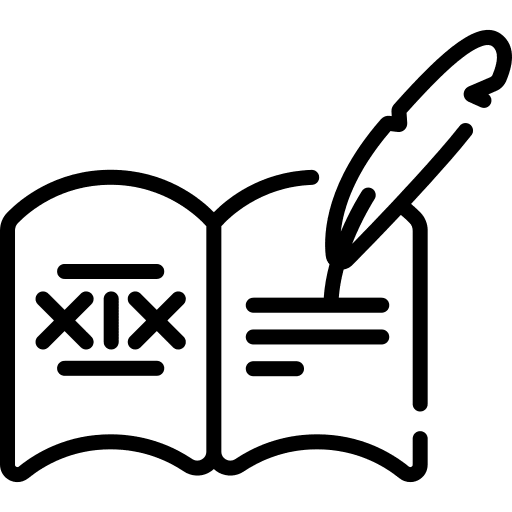 History feather pen old paper history icon