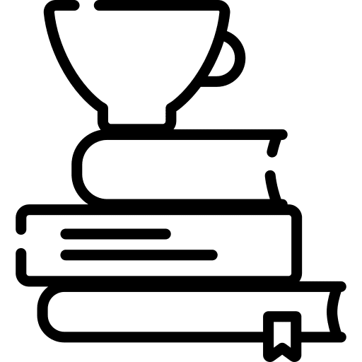 Reading education books cup icon