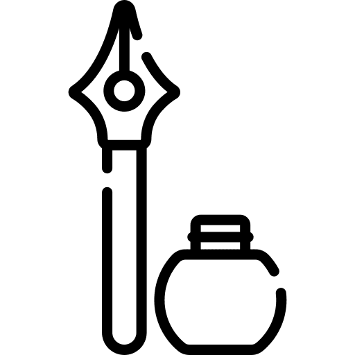 Writing tool education ink writing tool icon