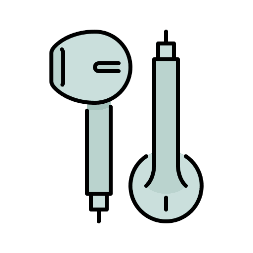 Earphones electronics apple earphones icon