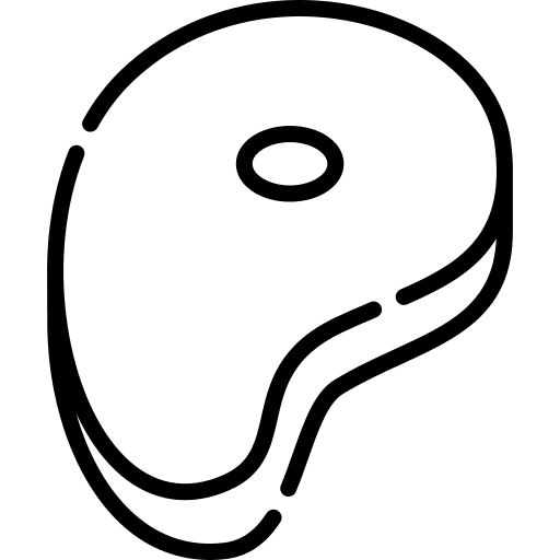 Meat barbecue proteins meat icon