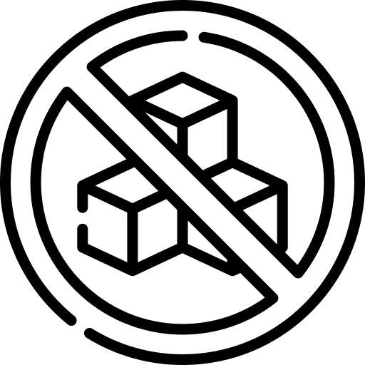 Sugar free diet healthy food food and restaurant icon