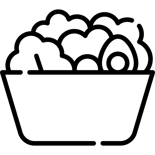 Salad vegan salad healthy food icon