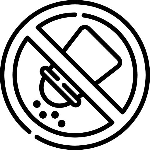 Salt free food food and restaurant cooking icon