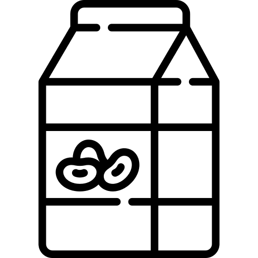 Soy milk nutrition healthy food vegan icon