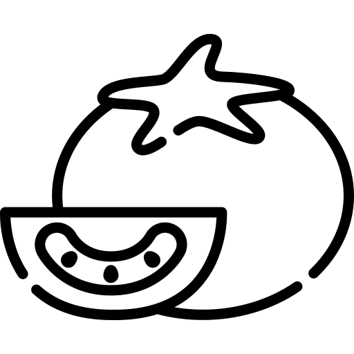 Tomato food and restaurant food vegetarian icon