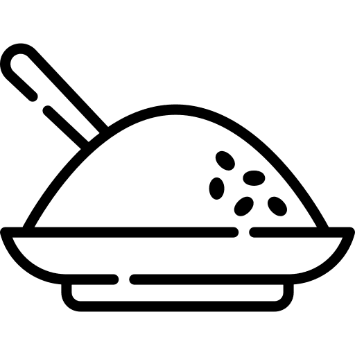 Rice rice bowl food and restaurant rice icon