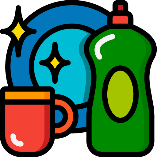 Washing plate washing food and restaurant icon