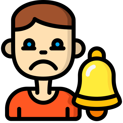 Alarm boy alarm people icon