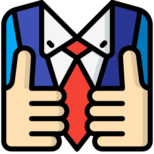 Getting dressed routine getting dressed suit icon