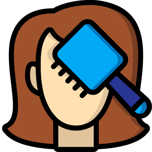 Hair brush grooming hair brush beauty icon