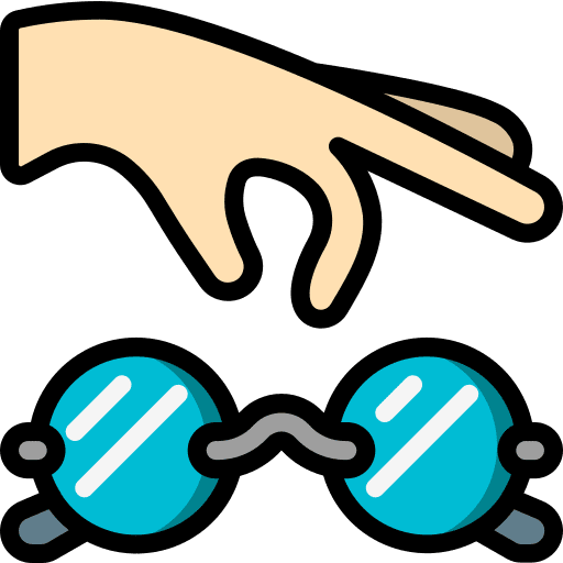 Reading glasses ophthalmology vision glasses icon