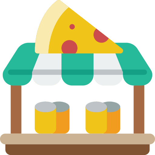 Pizza shop commerce commerce and shopping shop icon