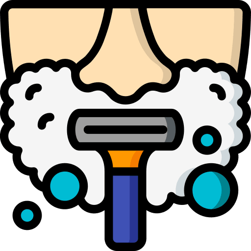 Shaving routine beauty razor icon