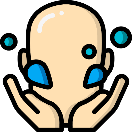 Washing face beauty hygiene icon