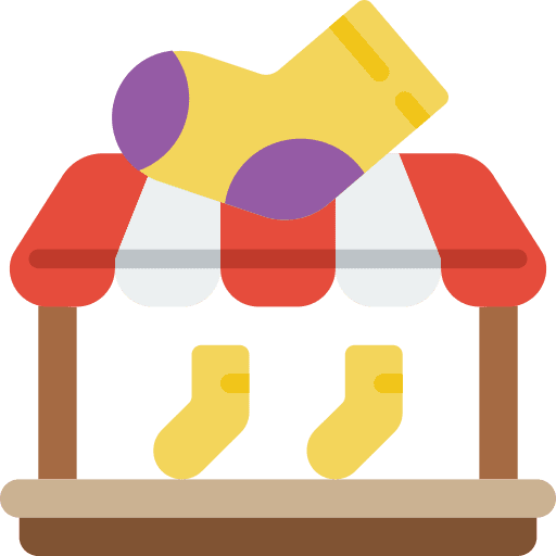Clothing shop commerce and shopping clothing shop market icon
