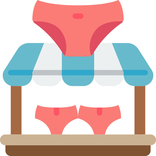 Lingerie shop lingerie shop underwear commerce icon