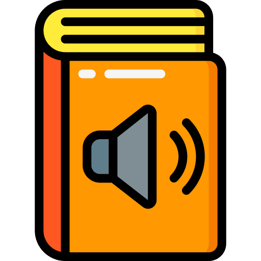 Audio book knowledge book literature icon