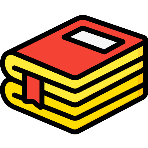 Book reading library education icon