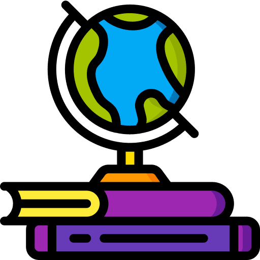 Book book earth globe learning icon