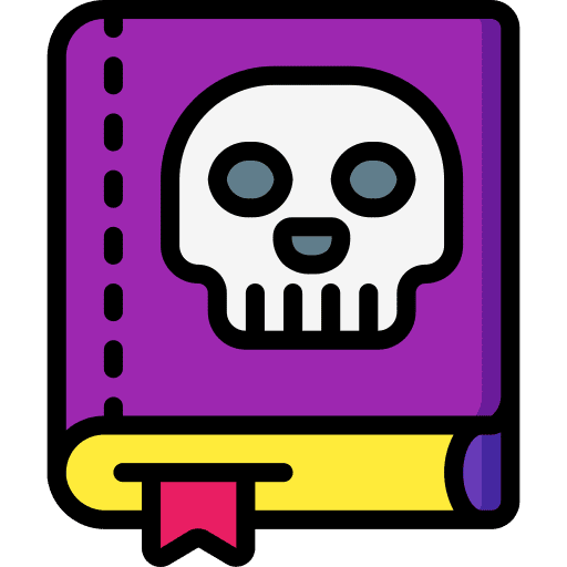 Book horror study reading icon