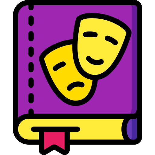 Book literature theatre education icon