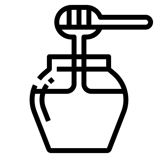 Honey food and restaurant organic food icon