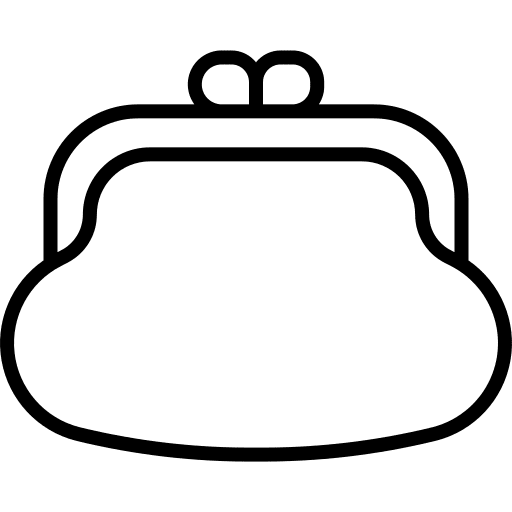 Purse fashion bag commerce icon