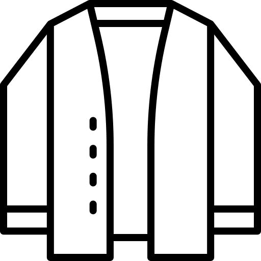 Cardigan fashion garment overcoat icon