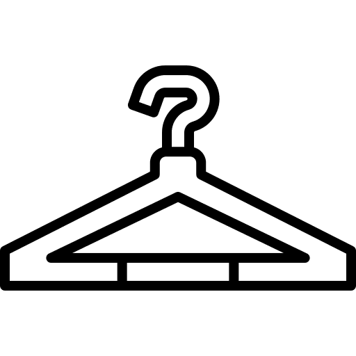 Hanger wardrobe closet hanger icon