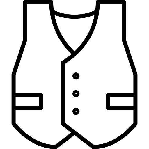 Vest clothing men man icon