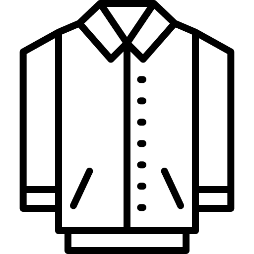 Jacket overcoat garment clothing icon