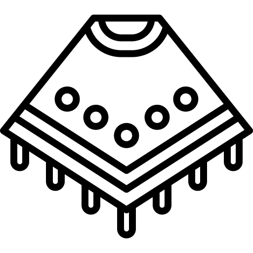 Poncho poncho fashion clothes icon