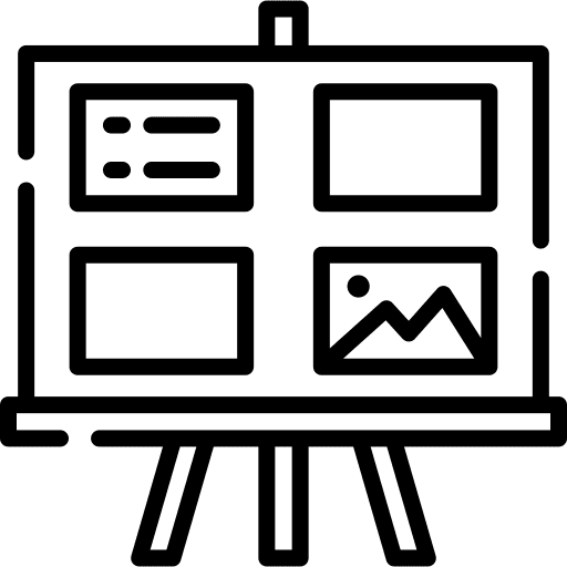 Storyboard presentation panel ui icon