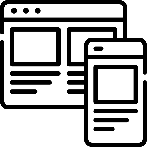 Responsive design computer mobile phone electronics icon