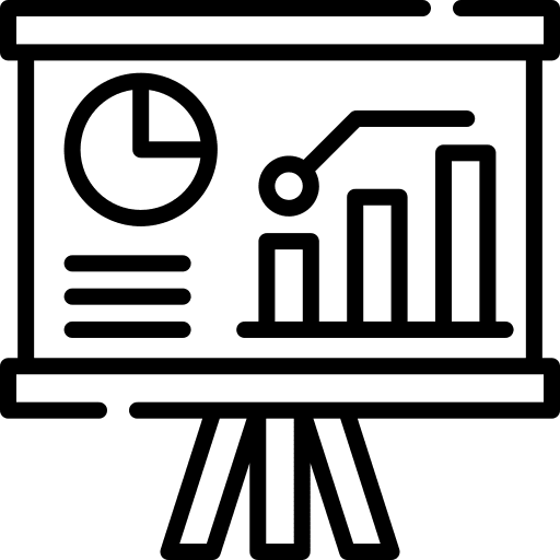 Statistics ui business presentation icon