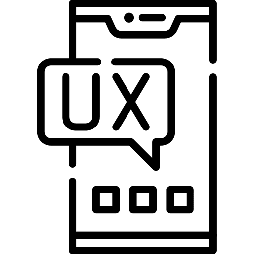 Ux technology mobile cellphone icon