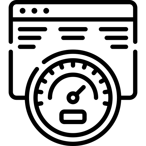 Performance speed performance speedometer icon