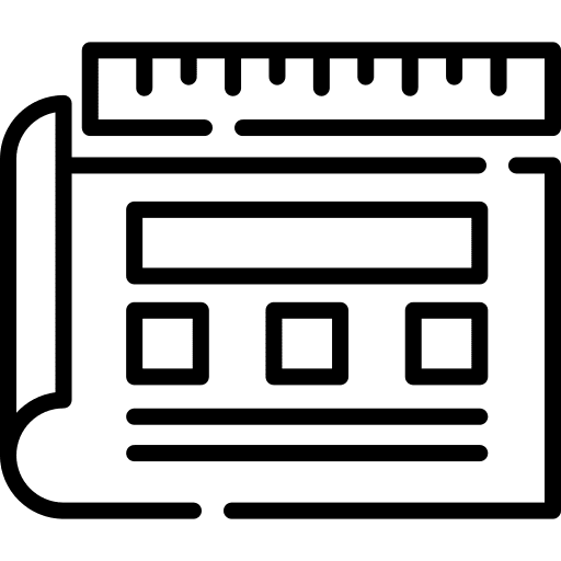 Prototype blueprint document engineering icon