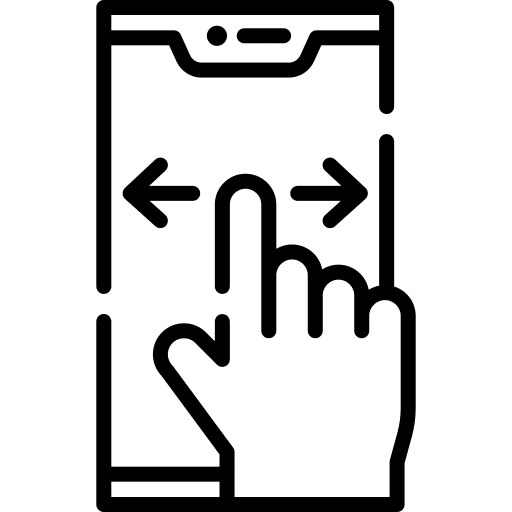 Slide enlarge slide ui icon