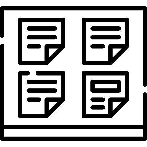 Sticky note post it notes education icon