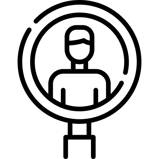 Target target magnifying glass loupe icon