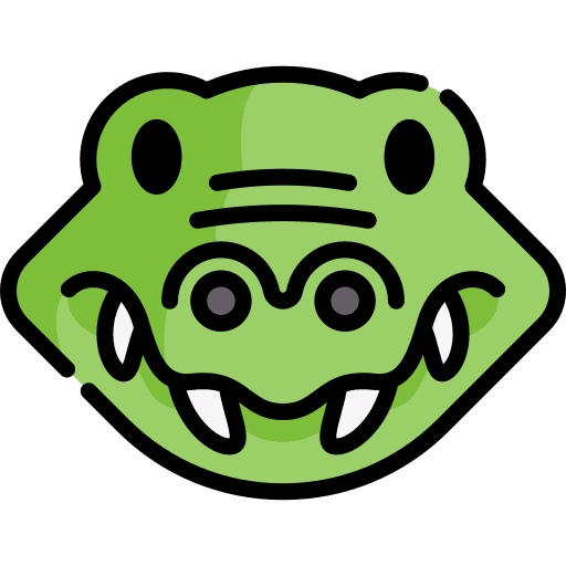 Crocodile wild life alligator animals icon