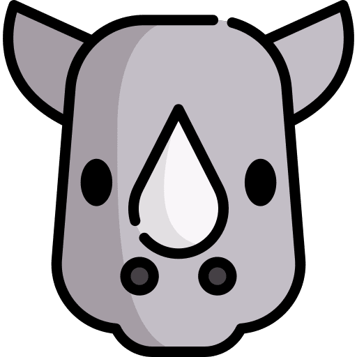 Rhinoceros animals rhinoceros animal kingdom icon