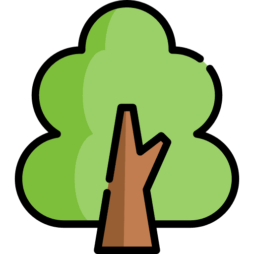 Tree garden botanical gardening icon