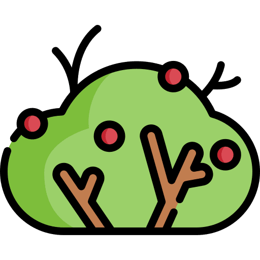 Bush plant nature farming and gardening icon